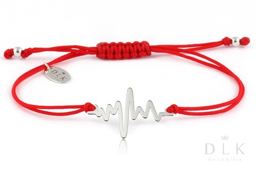 Braccialetto con cordino rosso