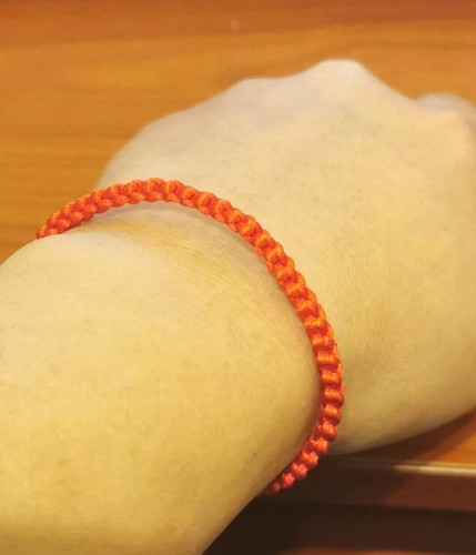 Bracciale filo rosso polso - rosso, da