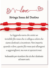 2 Pezzi Di Filo Rosso Del