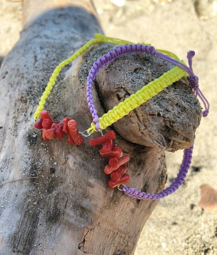 Bracciali con vero - , corallo
