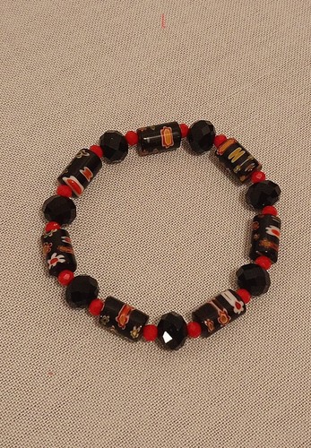 Bracciale pietre dure nere - pietre,