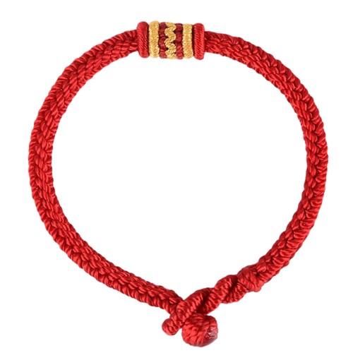 Braccialetto corda filo rosso - braccialetto,