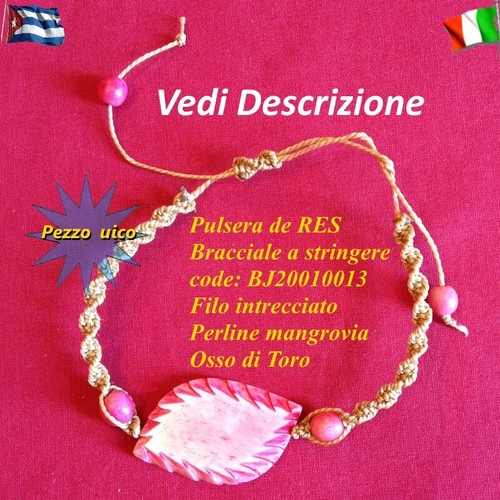 Bracciale perle mangrovia osso - bracciale,