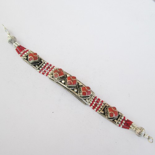 Bracciale corallo rosso - corallo,
