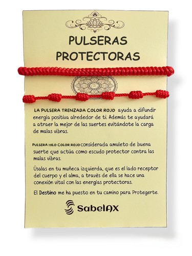 Bracciale nodi rosso filo - rosso,