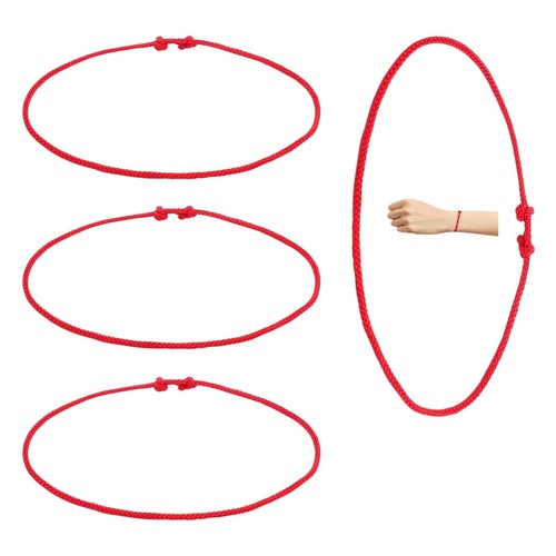 Bracciale rosso pezzi - rosso, 4