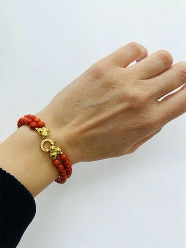 Bracciale corallo rosso a - corallo,