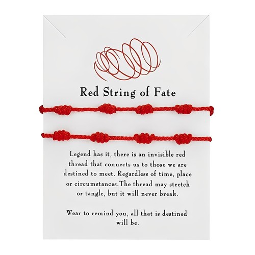Pezzi bracciale filo rosso - 2,